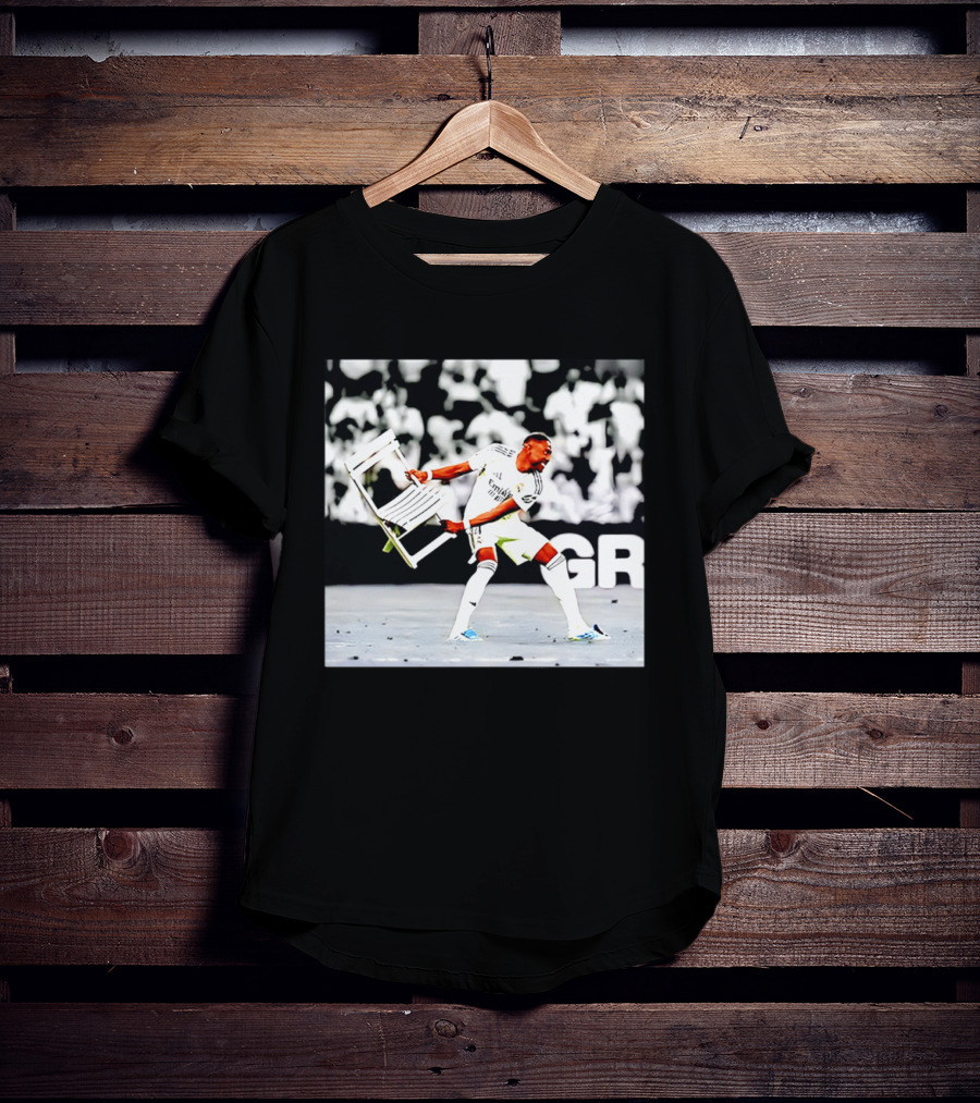 David Alaba Holding Chair On Soccer Field Image T-Shirt