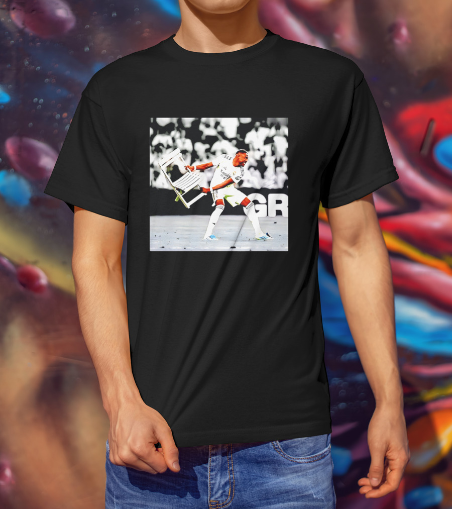 David Alaba Holding Chair On Soccer Field Image T-Shirt