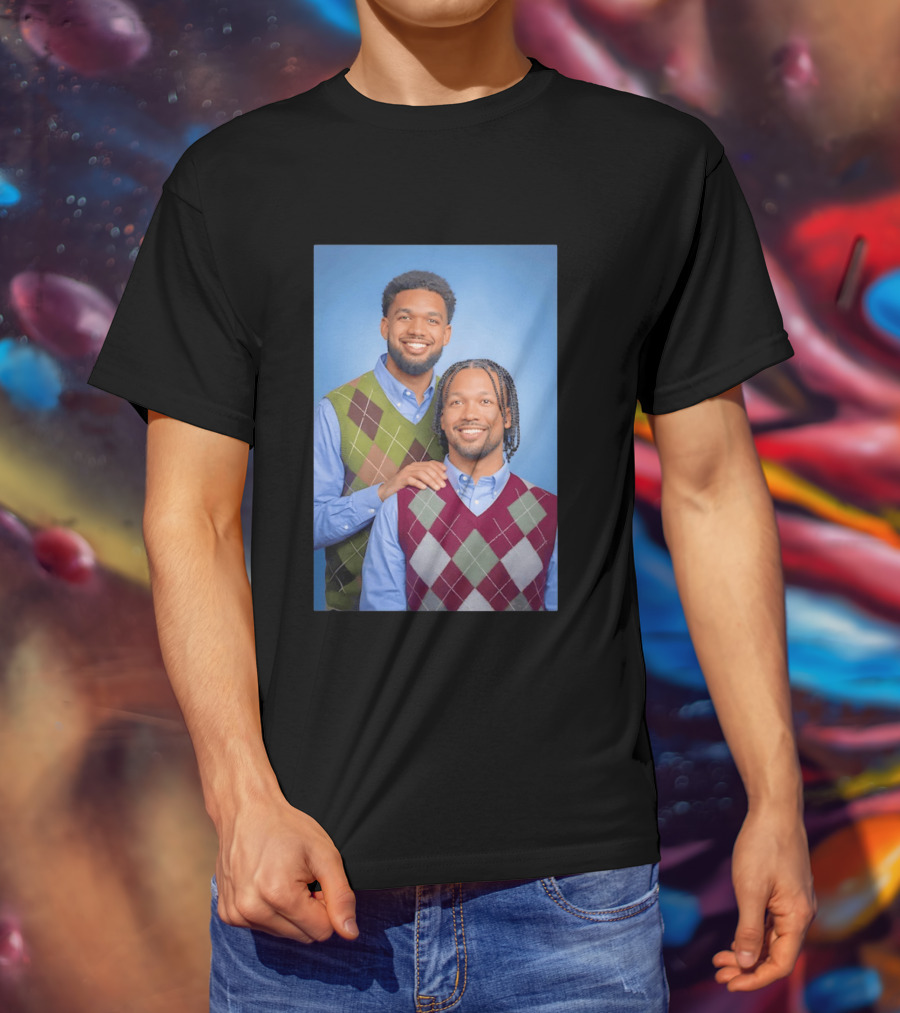 Jalen Brunson Karl Anthony Towns New York Knicks NBA Step Brothers Sweater Photo T-Shirt