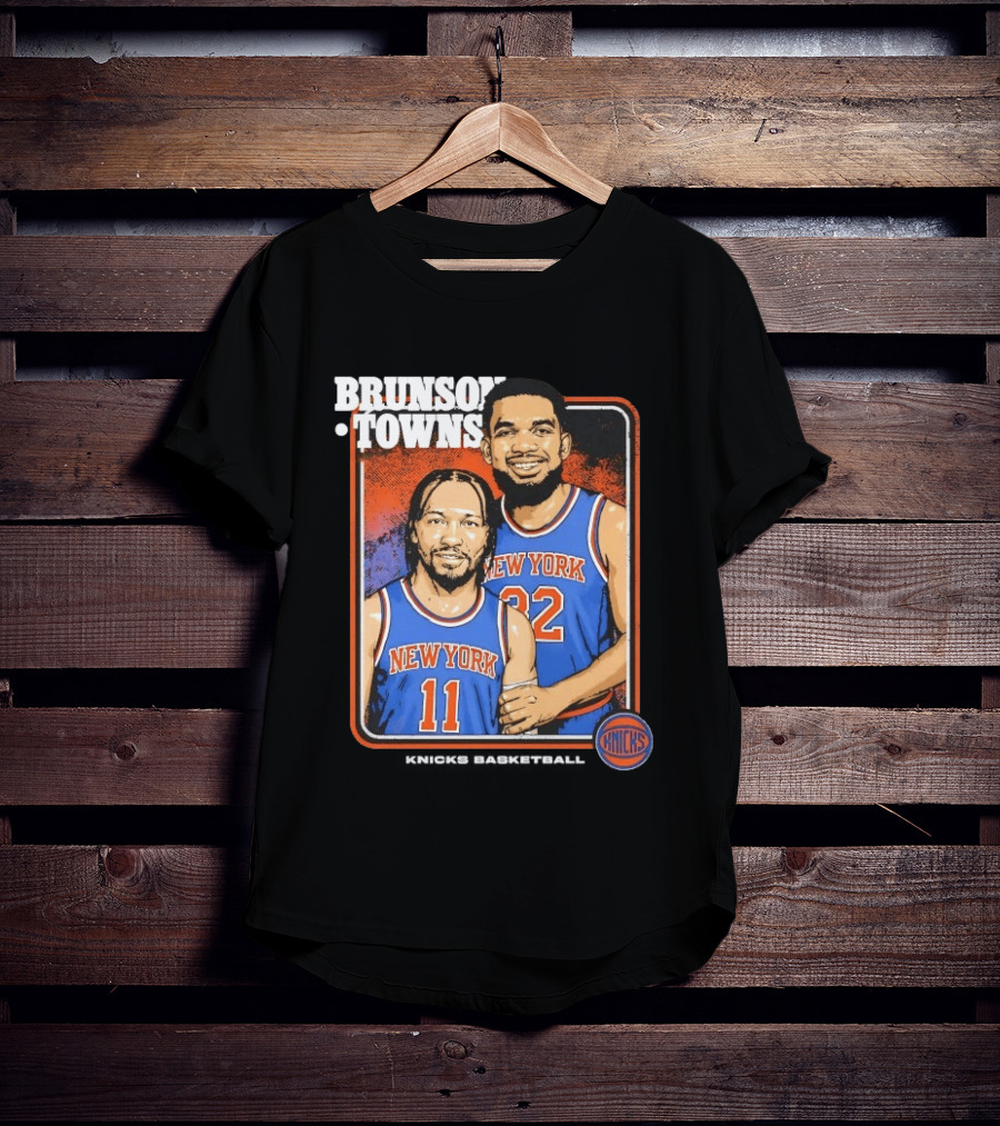 New York Knicks Brunson Towns Stepbrothers 32 11 T-Shirt