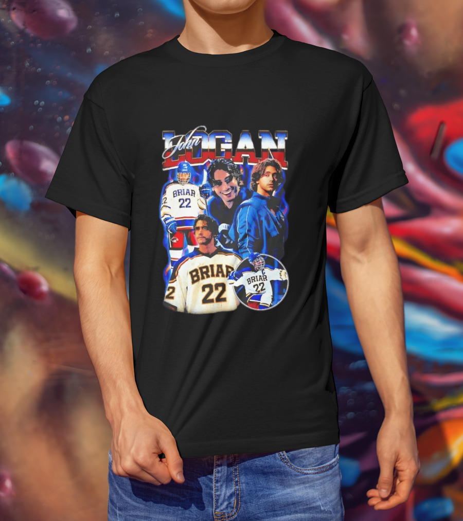 John Logan Briar 22 Hockey Collage T-Shirt