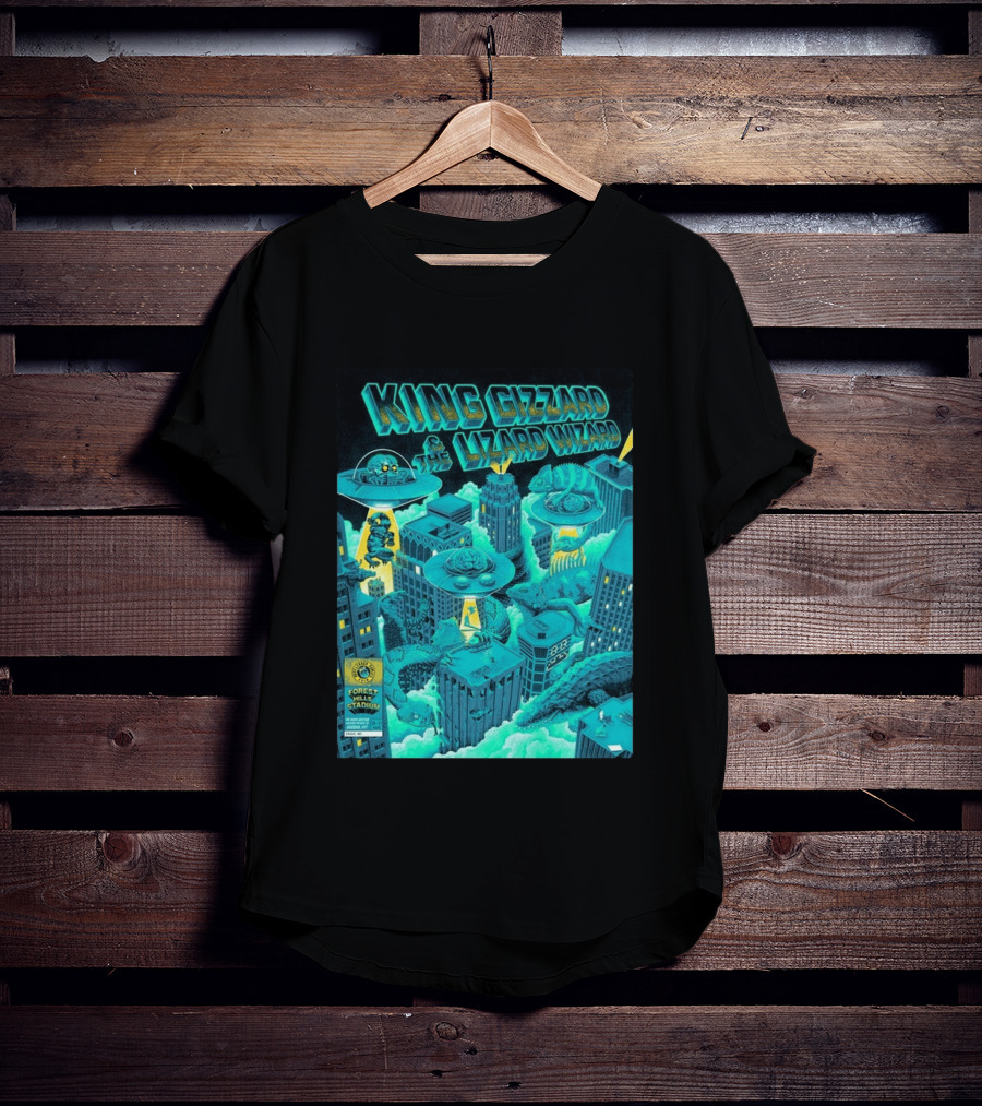 King Gizzard And The Lizard Wizard Forest Hills Stadium New York 2026 Event Reptilians Vs Alienoids August 20 21 T-Shirt