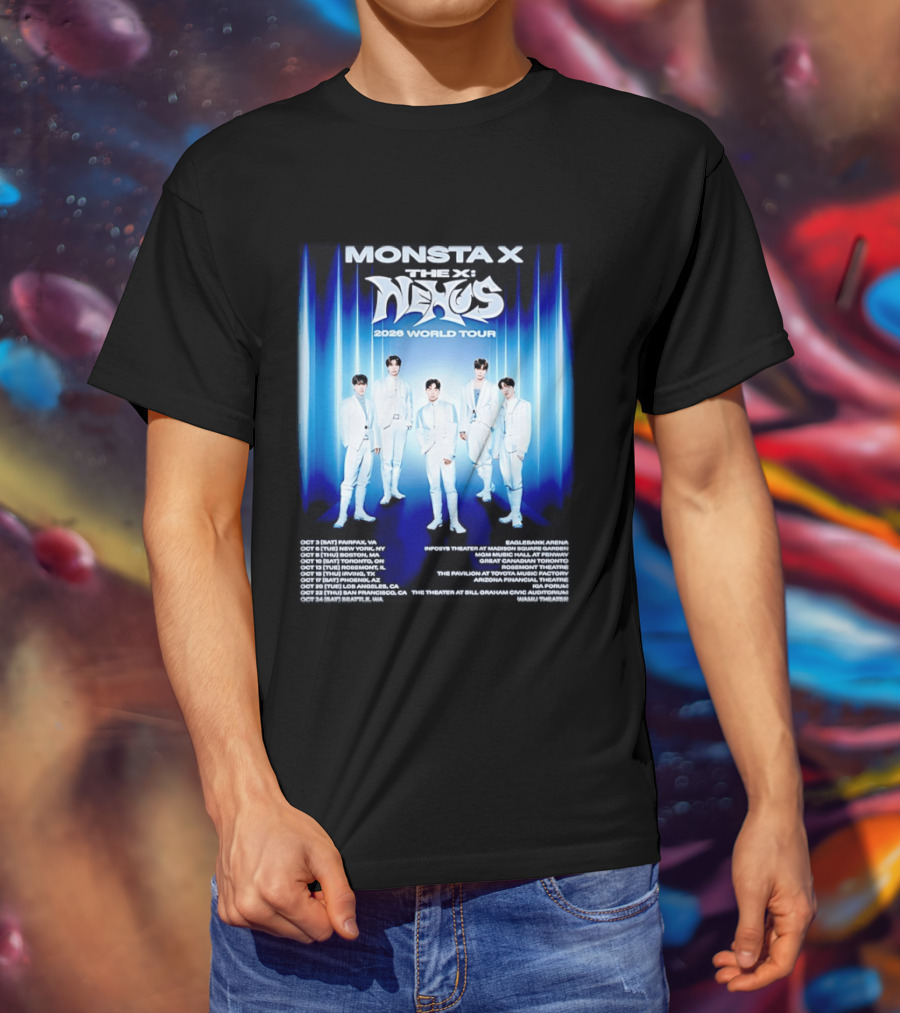 Monsta X The X Nexus 2026 World Tour Dates And Venues T-Shirt