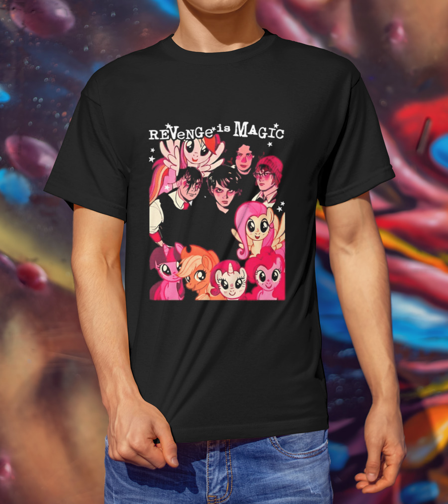 My Chemical Romance My Little Pony Revenge Is Magic Crossover Mashup T-Shirt