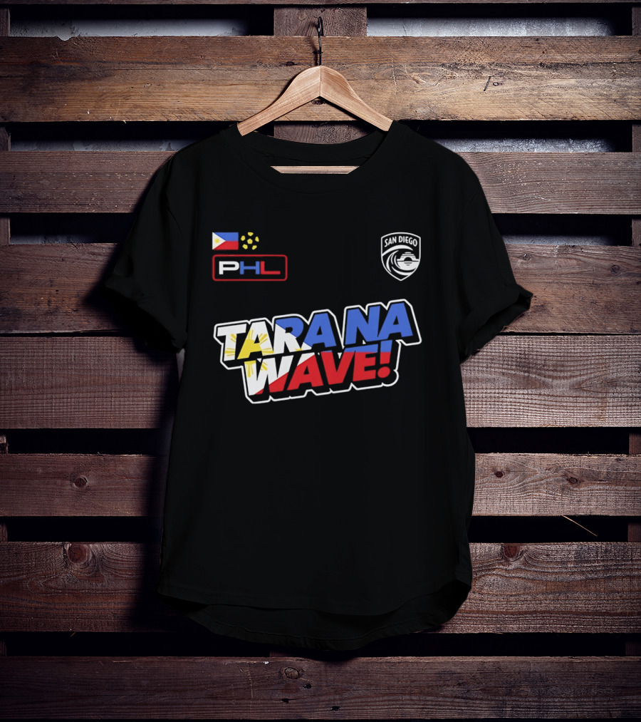 Philippines PHL San Diego Wave FC 2026 Tara Na Wave T-Shirt