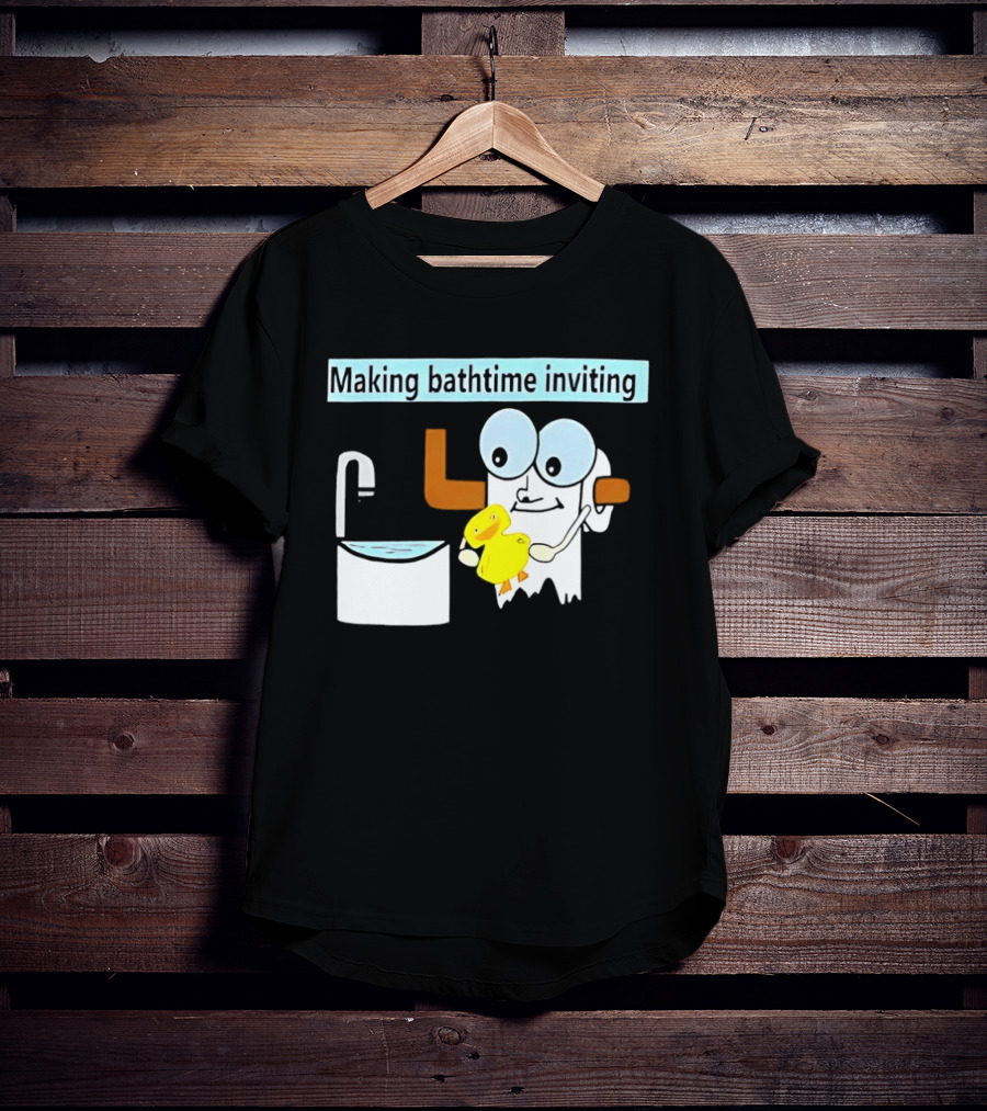 Making Bathtime Inviting No Face Spirited Away Rubber Duck Bathhouse T-Shirt