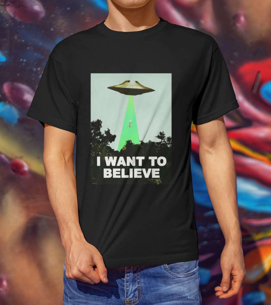 Premiun Spurs I Want To Believe UFO Trophy T-Shirt