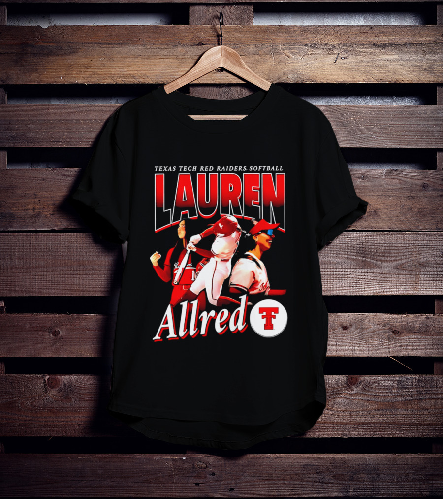 Texas Tech Red Raiders Softball Lauren Allred Team T-Shirt