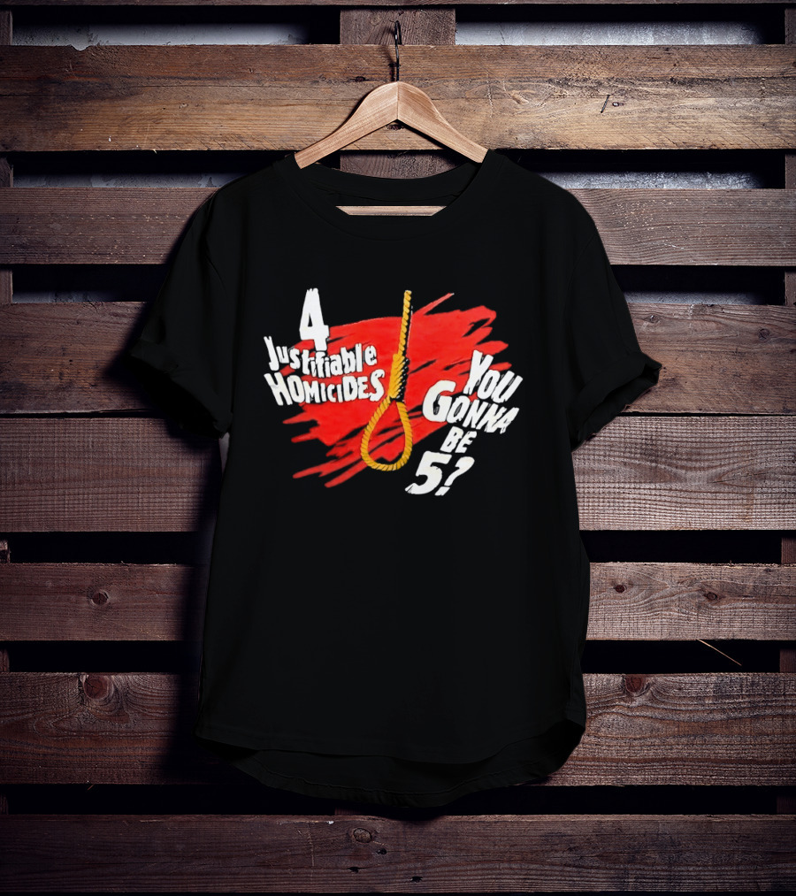 The Undertaker 4 Justifiable Homicides You Gonna Be 5 Noose Red T-Shirt