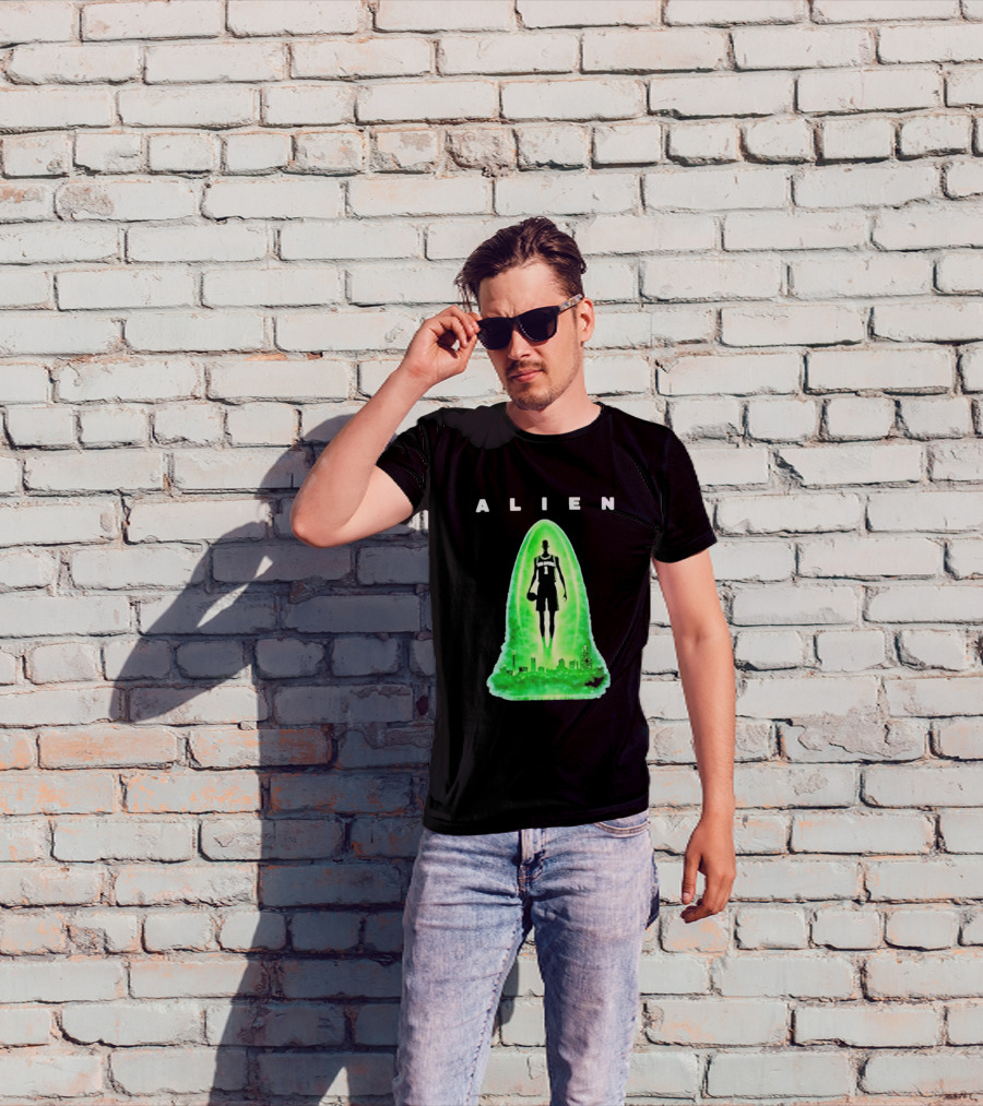 Alien Wemby San Antonio Alien Basketball Cityscape T-Shirt