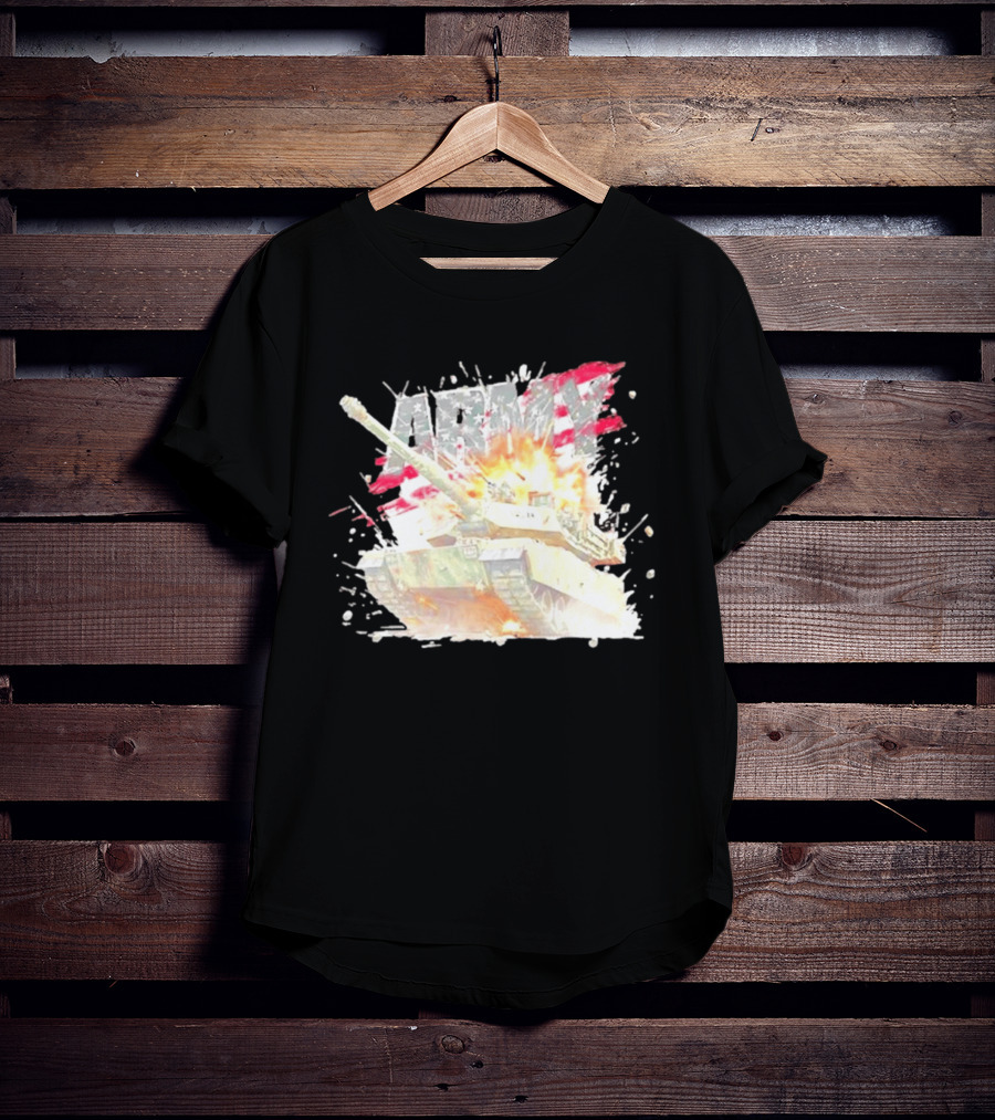 America Army M1 Abrams Tank Explosion T-Shirt