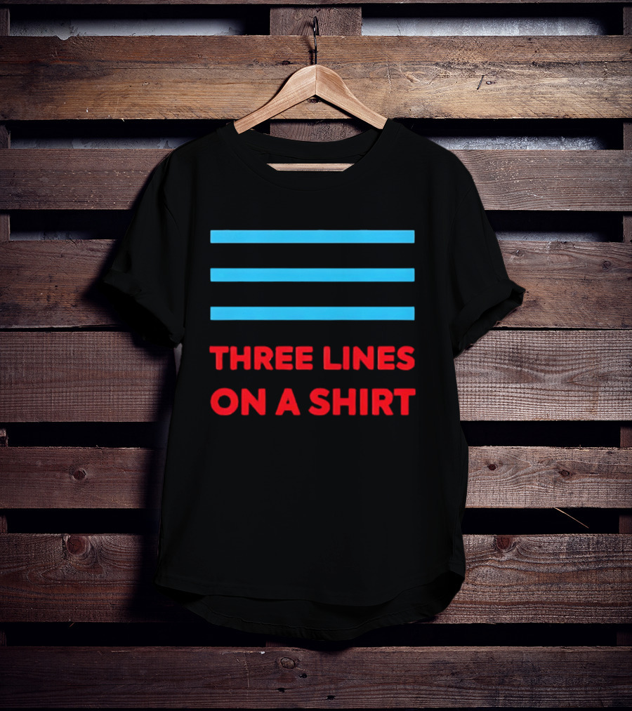 Three Lines On A England Europe T-Shirt