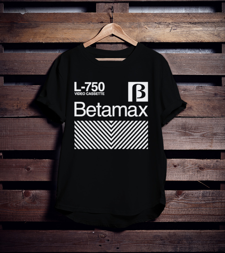 Betamax L 750 Video Cassette T-Shirt