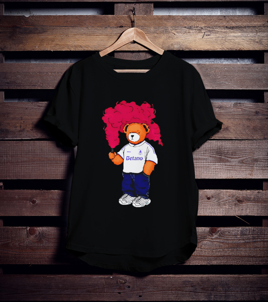 Betano FC Pickles Bears Character Holding Red Smoke T-Shirt