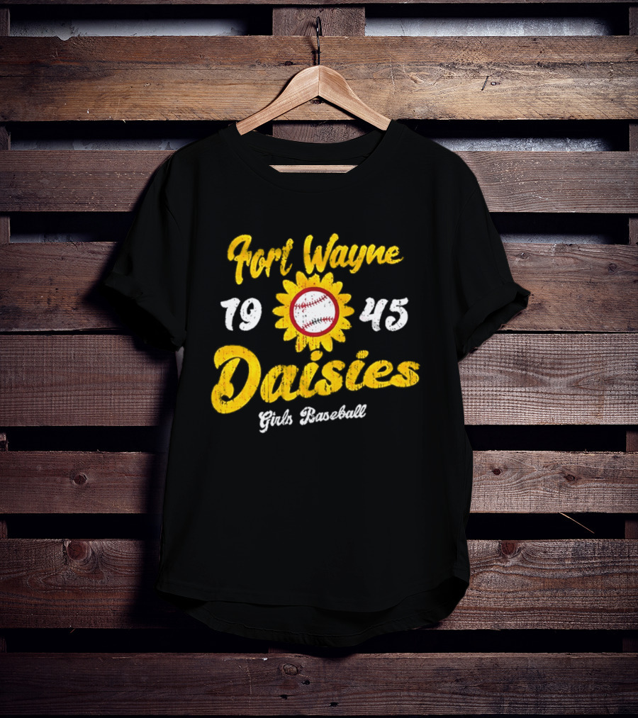 Fort Wayne Daisies 1945 Girls Baseball All American Girls Professional Baseball League T-Shirt