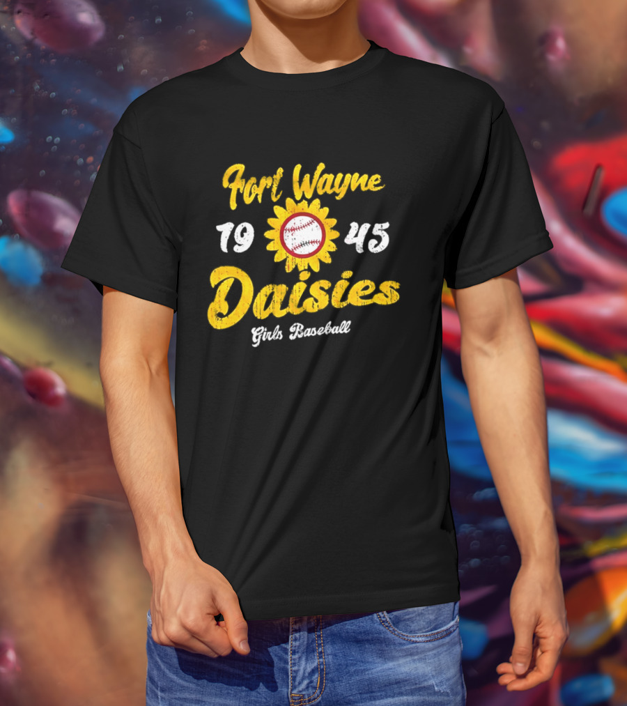 Fort Wayne Daisies 1945 Girls Baseball All American Girls Professional Baseball League T-Shirt