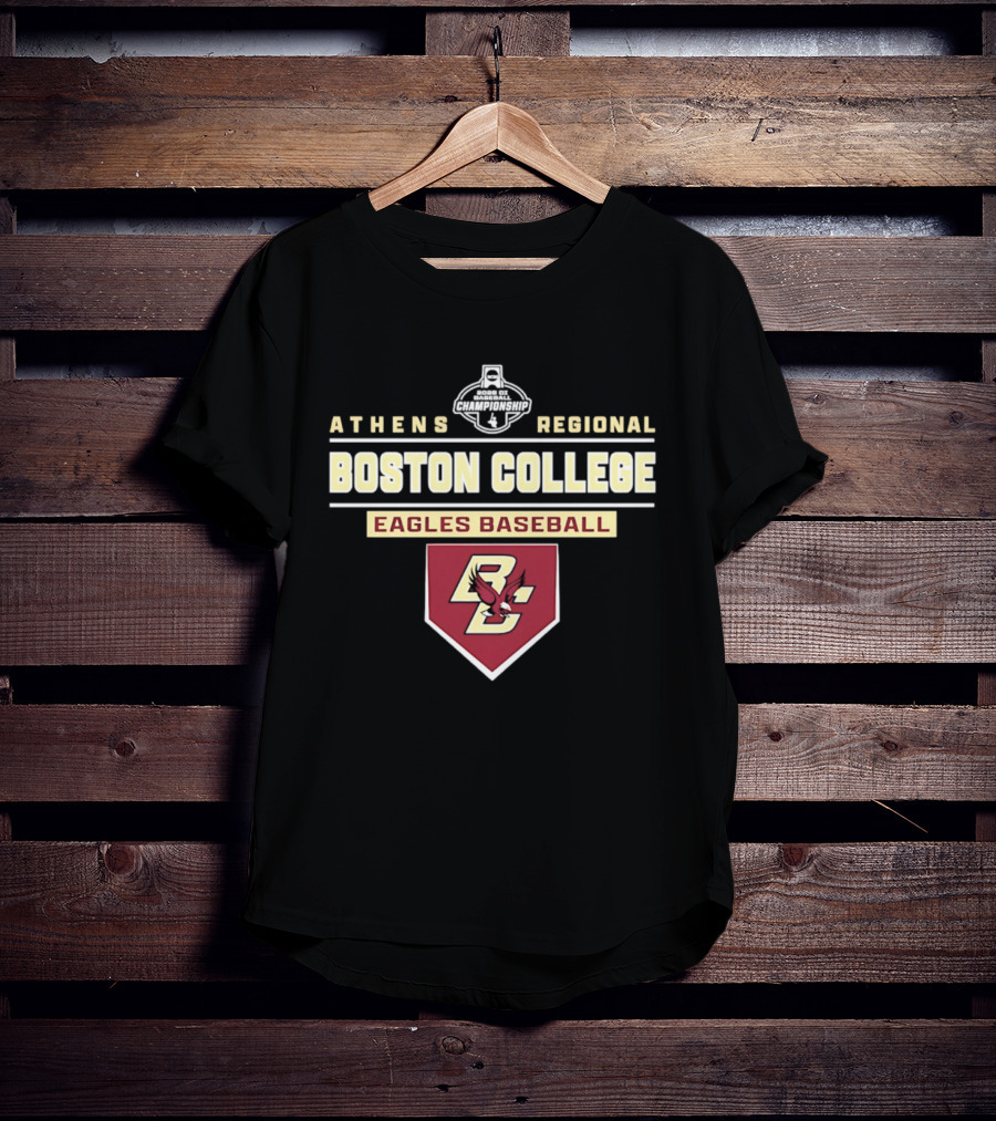 Boston College Eagles Baseball 2026 Athens Regional T-Shirt