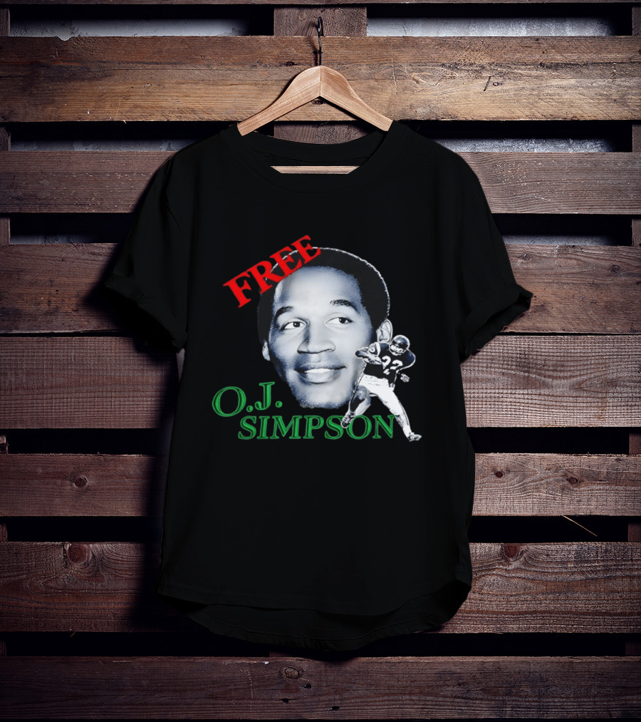Free OJ Simpson 22 Football NFL Buffalo Team T-Shirt