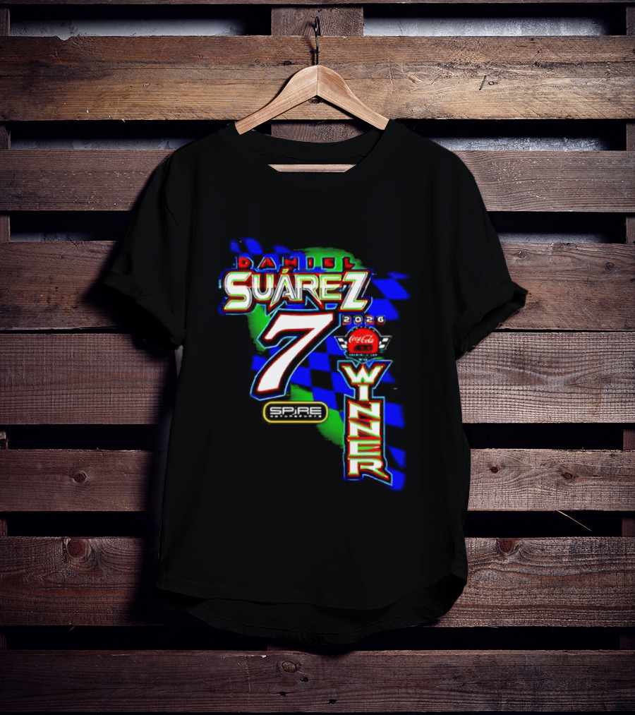 Daniel Suarez NASCAR Coca Cola Number 7 Winner 2026 T-Shirt