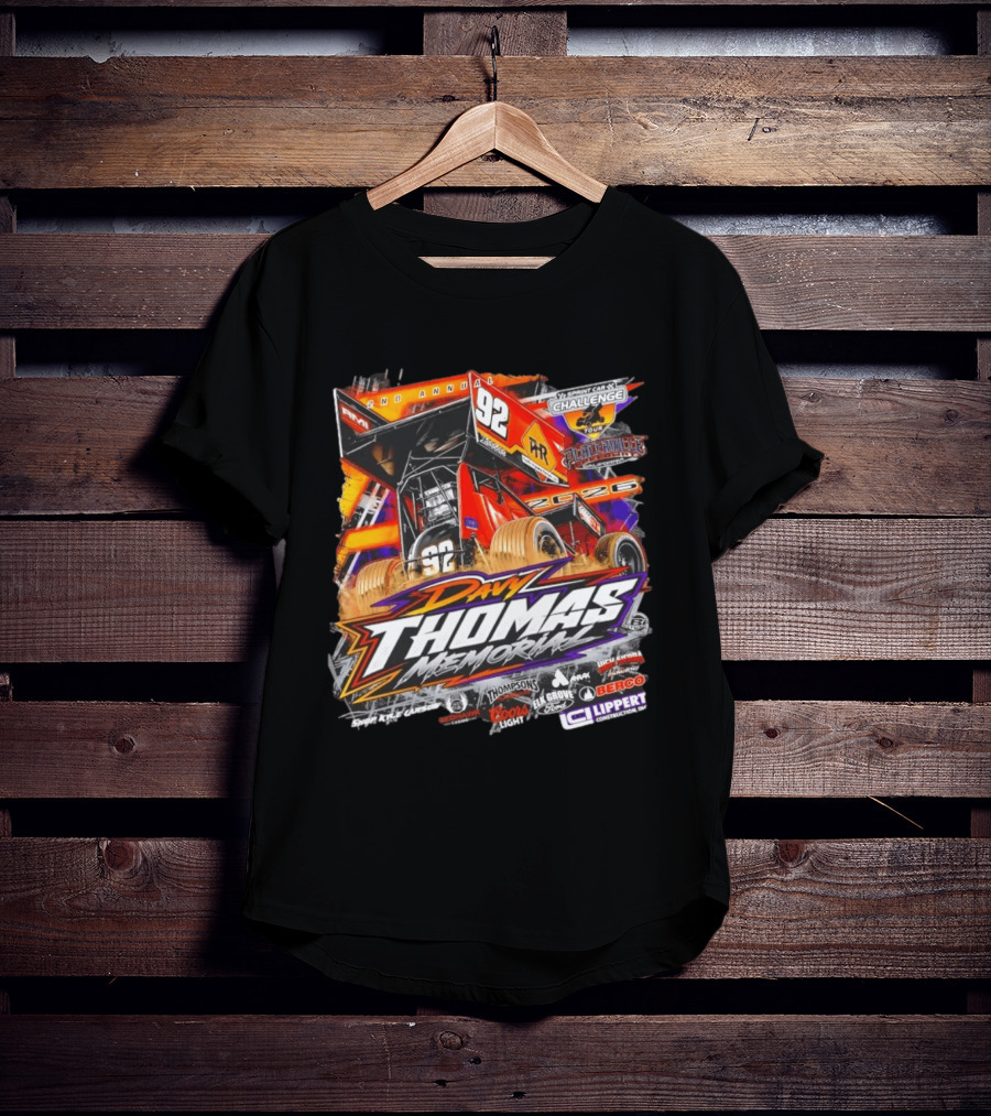 2nd Annual Davy Thomas Memorial 92 Sprint Car Placerville Speedway Challenge Tour 2020 T-Shirt