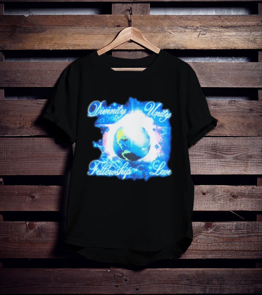 Divinity Unity Fellowship Love Earth Glow T-Shirt