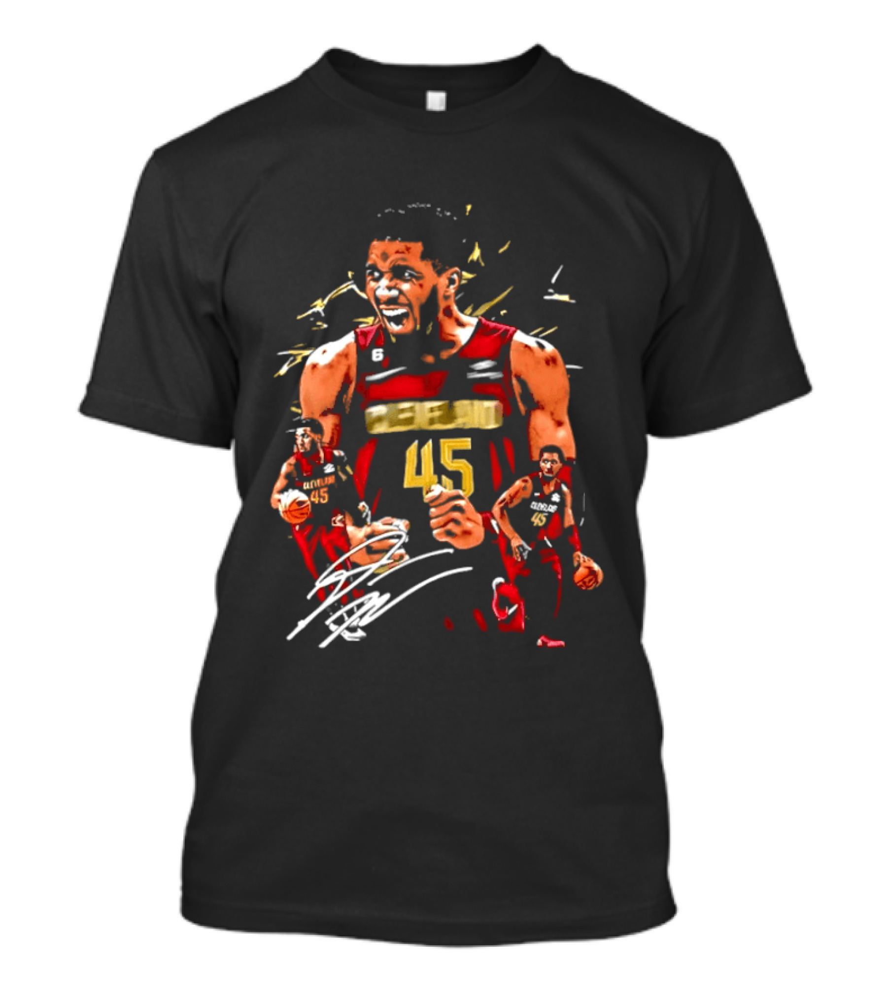Donovan Mitchell Cleveland Cavaliers NBA Number 45 Player T-Shirt