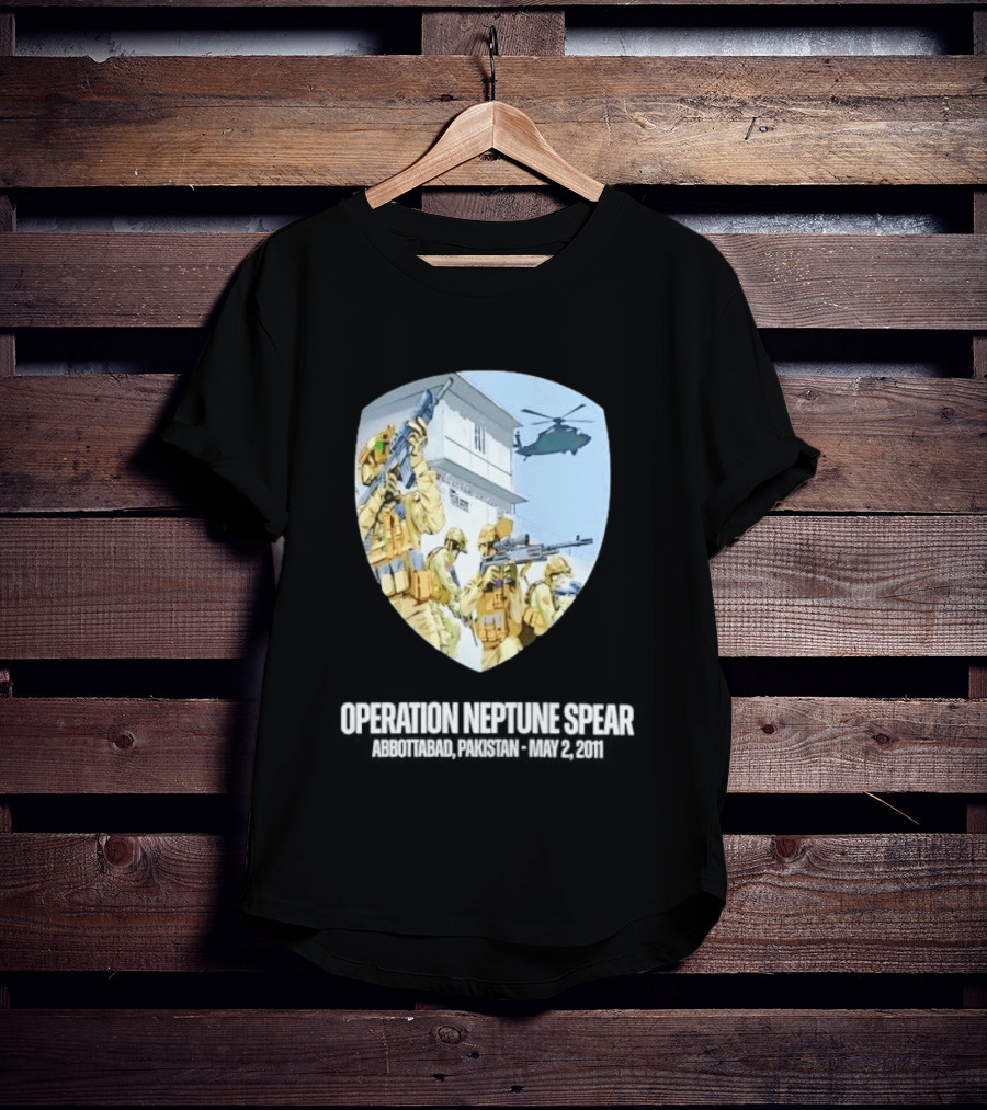 Operation Neptune Spear Abbottabad Pakistan May 2 2011 Military Team Helicopter Shield T-Shirt