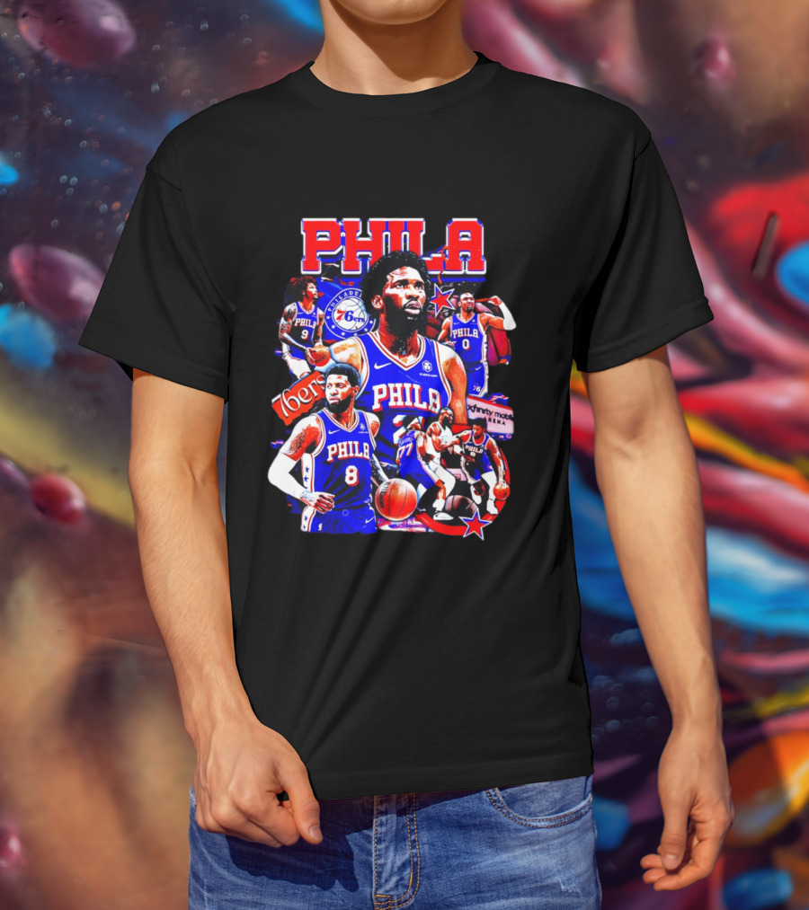 Philadelphia 76ers Phila 6ers Team Players Arena T-Shirt