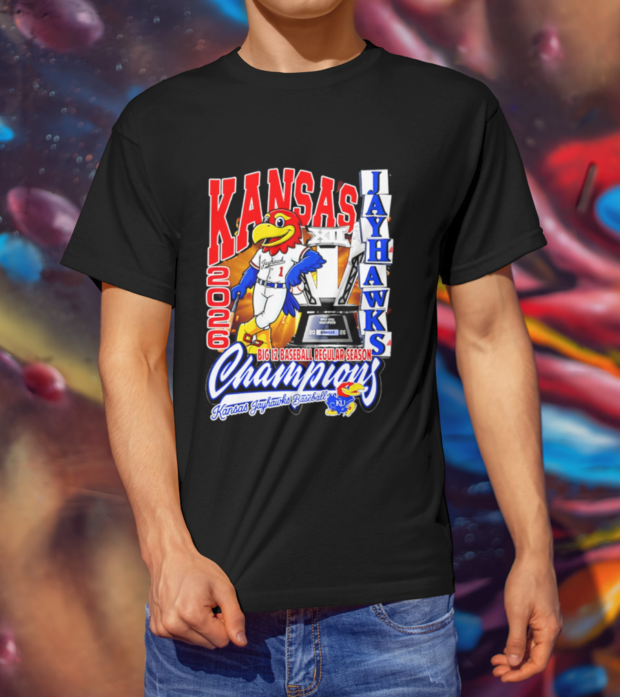Kansas Jayhawks 2026 Big 12 Baseball Regular Season Champions T-Shirt