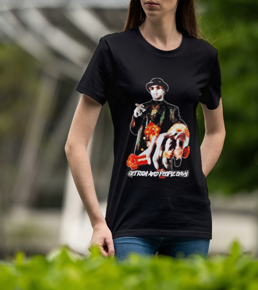 Master P Get Rich And People Envy Gold Rings Money Power T-Shirt