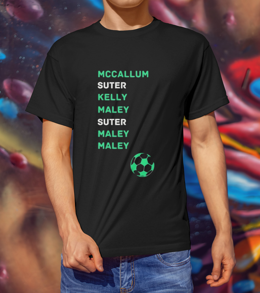 McCallum Suter Kelly Maley Football Soccer Ball T-Shirt