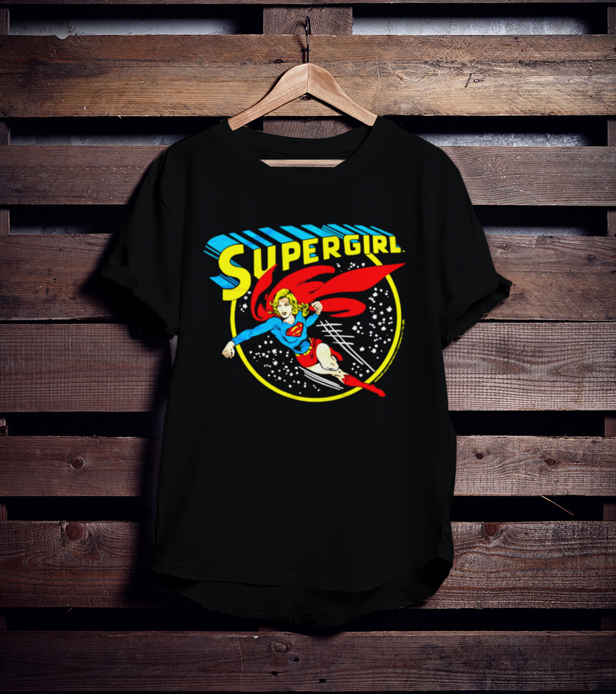 Supergirl Truth Justice Whatever Cartoon Superhero Flying Adventure T-Shirt