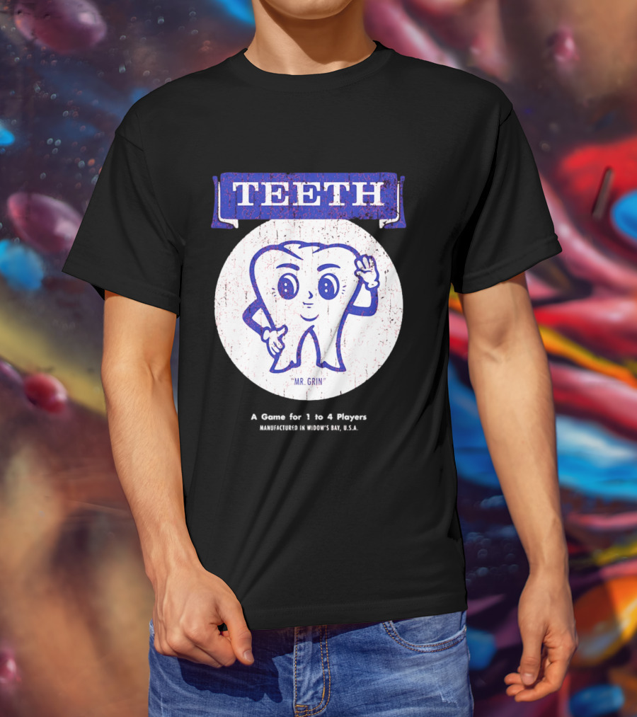 TEETH Mr. Grin Game For 1 To 4 Player T-Shirt
