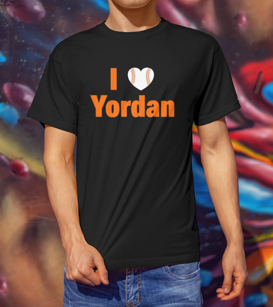 Yordan Alvarez Houston Astros MLB I Love Baseball T-Shirt