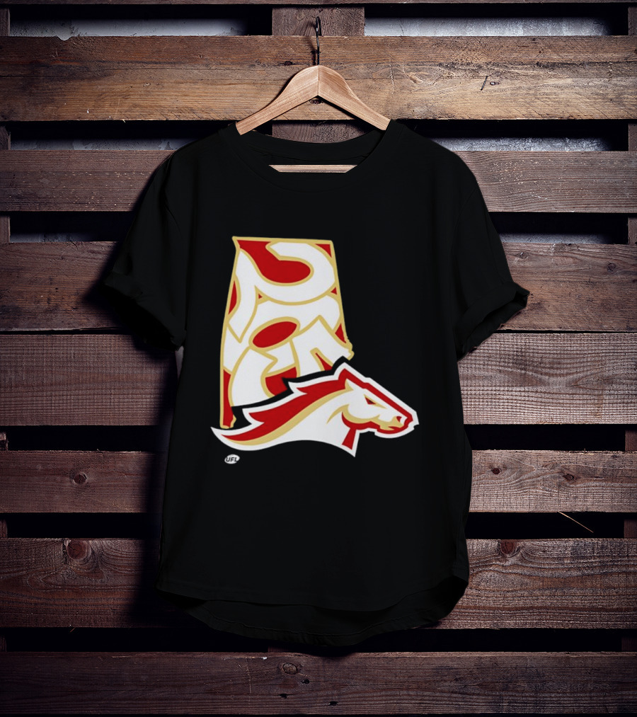 Arkansas Razorbacks Map Logo With Horsehead T-Shirt