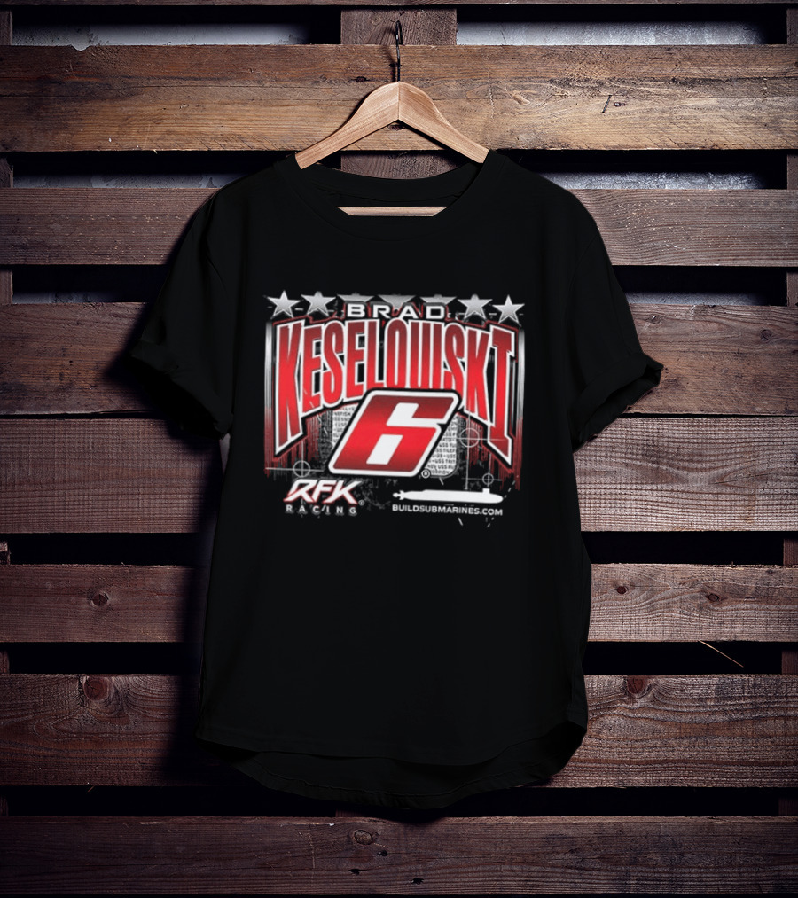 Brad Keselowski 6 RFK Racing Stars Patriotic Racing T-Shirt