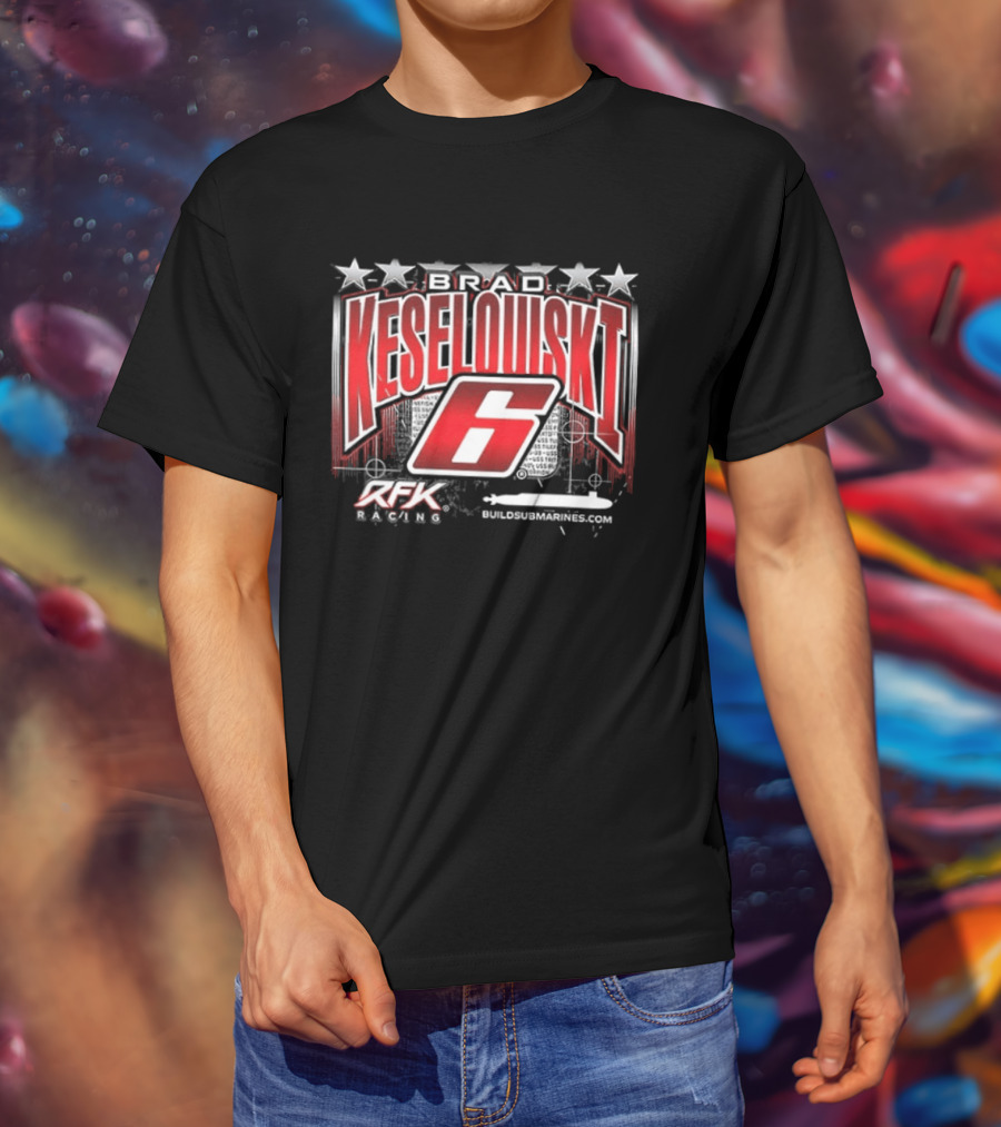 Brad Keselowski 6 RFK Racing Stars Patriotic Racing T-Shirt