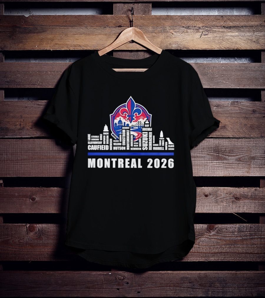 Caufield Suzuki Slafkovsky Montreal 2026 NHL Laine Struble Demidov Guhle T-Shirt
