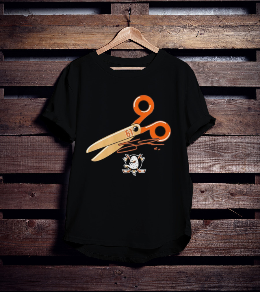 Cutter Gauthier Need To Cut It Scissors 61 Anaheim Ducks T-Shirt