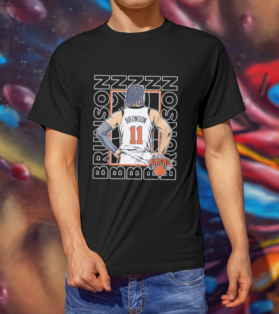 Jalen Brunson New York Knicks ZZZ ZZZ 11 Basketball Star T-Shirt