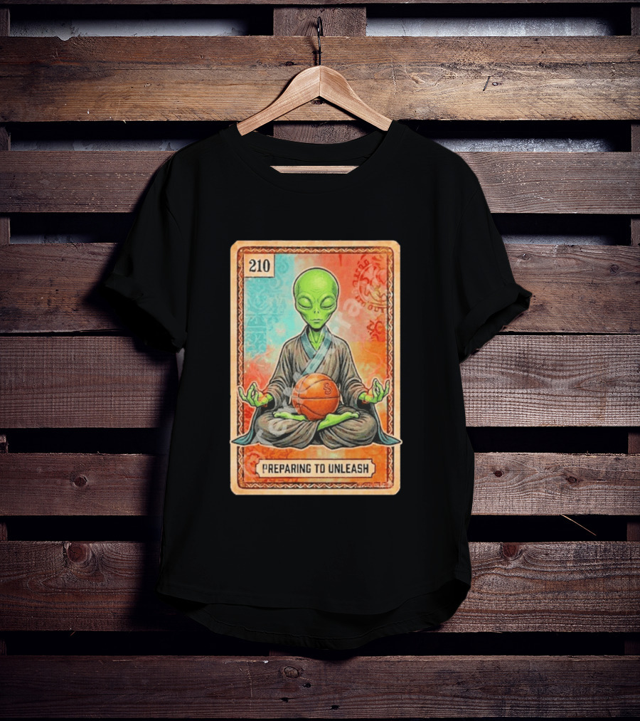 Preparing To Unleash Alien 210 San Antonio Spurs Basketball T-Shirt