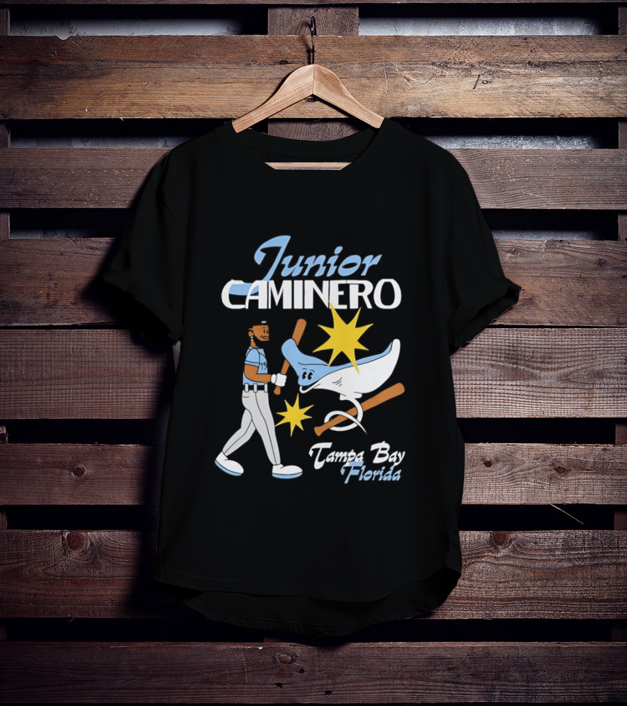 Junior Caminero Tampa Bay Florida Baseball Star And Ray T-Shirt