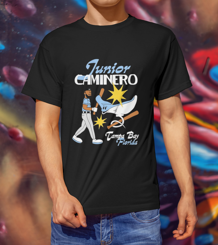 Junior Caminero Tampa Bay Florida Baseball Star And Ray T-Shirt