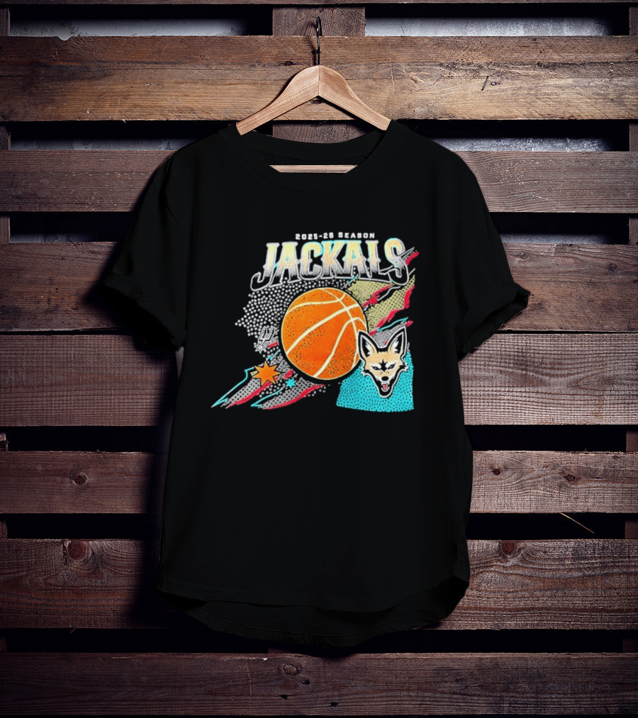 2025 26 Season Jackals Basketball Team With Fox And Starburst T-Shirt