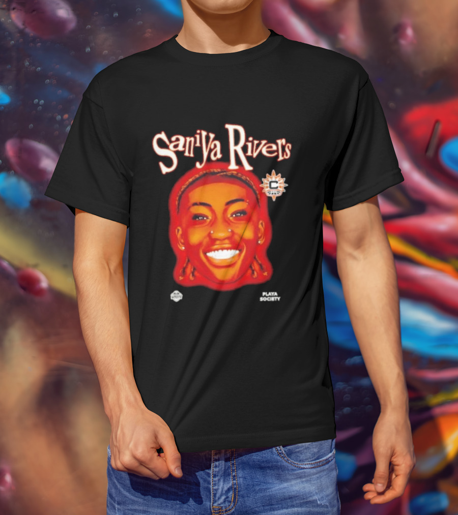 Saniyya Rivers Connecticut Sun Player Galaxy Big Head T-Shirt
