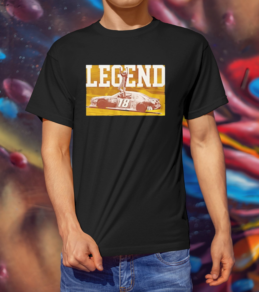 Kyle Busch 18 M&Ms Joe Gibbs Racing NASCAR Cup Series Legend Victory Celebration T-Shirt