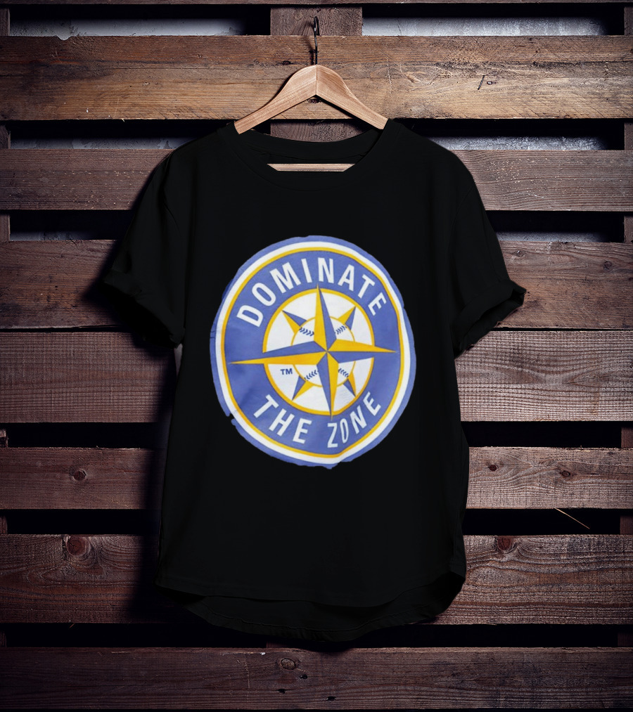 Seattle Mariners Dominate The Zone Compass Baseball Star T-Shirt