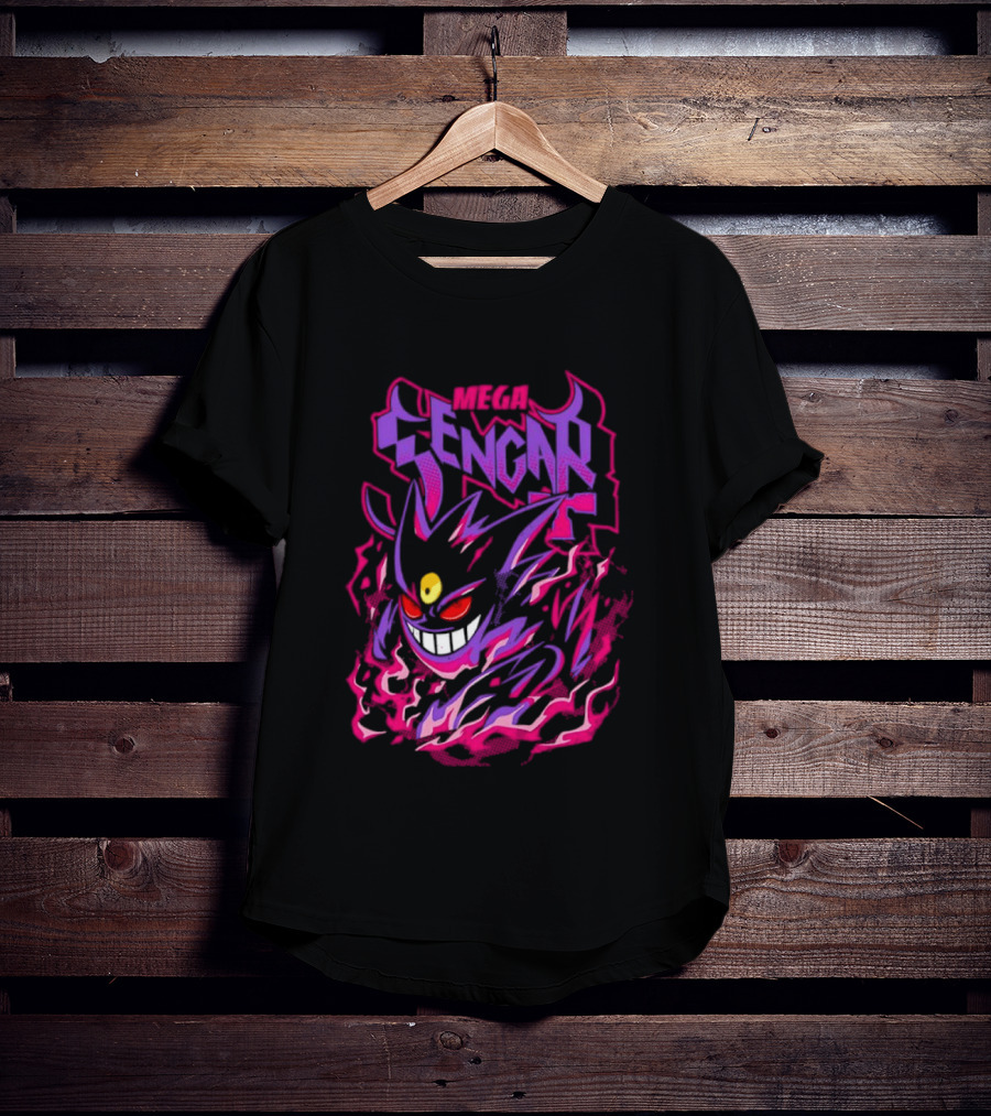 Mega Gengar Pokémon GO Fiery Purple T-Shirt