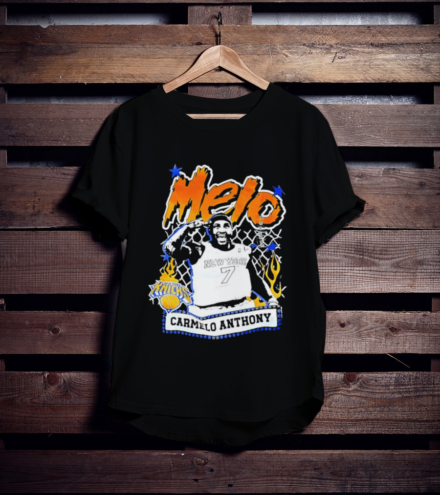 Melo Carmelo Anthony New York Knicks Basketball Star T-Shirt