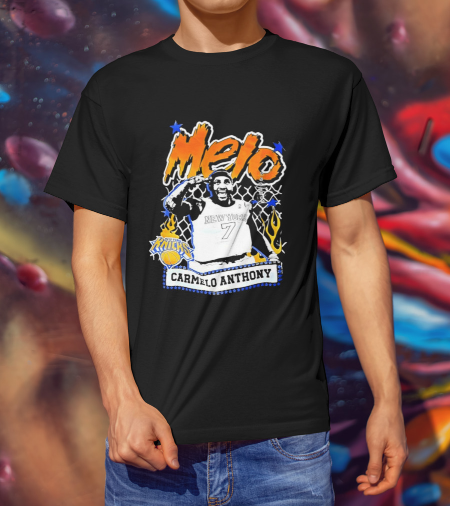 Melo Carmelo Anthony New York Knicks Basketball Star T-Shirt